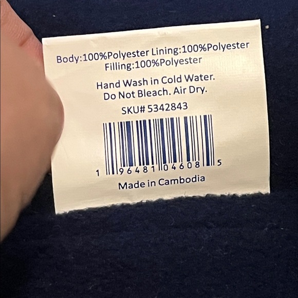 Dog Puffer Jacket in Green with Navy Polka Dots by Top Paw XL NWT - Picture 7 of 9